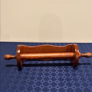 Vintage Wood Paper Towel Holder 19 in Great Find!